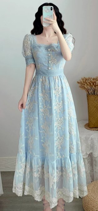 Robe 2025 vintage dentelle