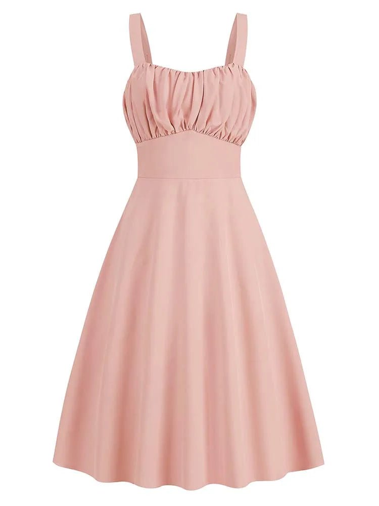 Robe Rétro pas Cher Rose - Louise Vintage