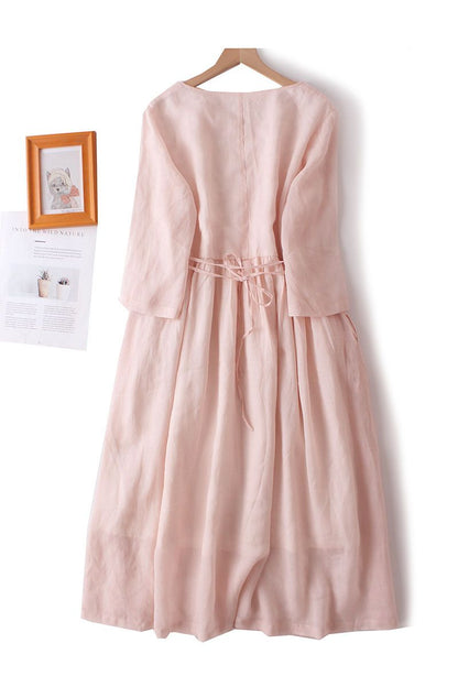 Robe Rose Année 70 - Louise Vintage