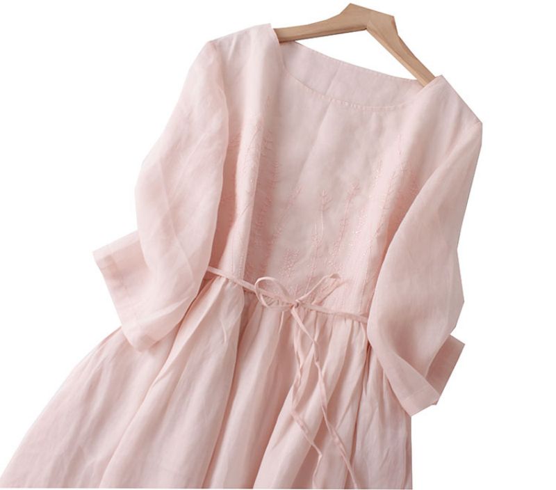 Robe Rose Année 70 - Louise Vintage