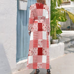 Robe Rouge et Blanche Année 70 - Louise Vintage