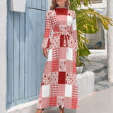 Robe Rouge et Blanche Année 70 - Louise Vintage