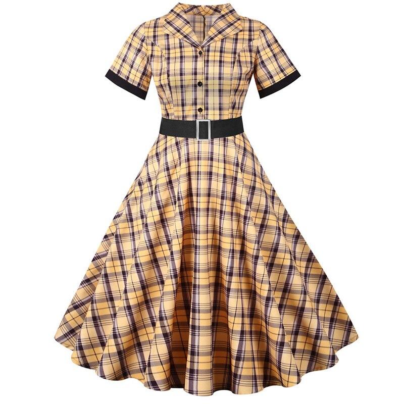 Robe Style Année 50 Jaune - Louise Vintage