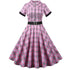 Robe Style Année 50 Rose - Louise Vintage