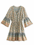 Robe Style Année 70 Tropicale - Louise Vintage