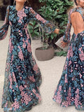 Robe Style Année 70 Violet - Louise Vintage