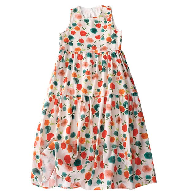 Robe Trap?�ze Ann?�e 70 Multicolore - Louise Vintage