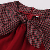 Robe Trapèze Années 50 Bordeaux - Louise Vintage