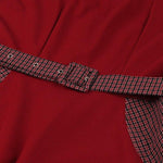 Robe Trapèze Années 50 Bordeaux - Louise Vintage