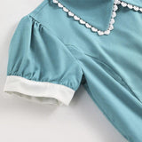 Robe Turquoise 1950s - Louise Vintage