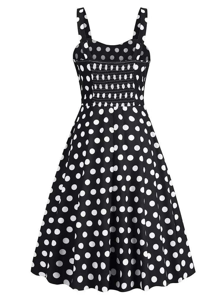 Robe Type Année 50 Noir - Louise Vintage