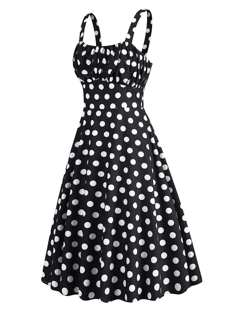 Robe Type Année 50 Noir - Louise Vintage