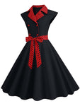 Robe Vintage 1950 Noir - Louise Vintage