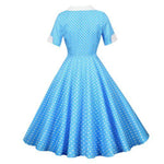 Robe Vintage 50s Ciel Pois - Louise Vintage