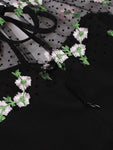 Robe Vintage 50s Grande Taille Noire - Louise Vintage