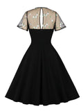Robe Vintage 50s Grande Taille Noire - Louise Vintage