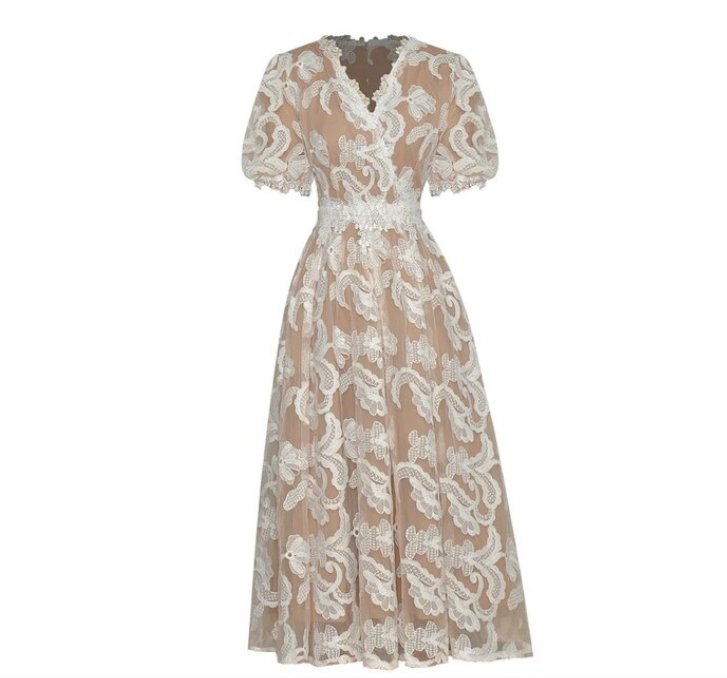 Robe Vintage Année 1940 Beige - Louise Vintage