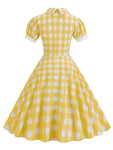 Robe Vintage Année 40 Jaune Pas cher - Louise Vintage