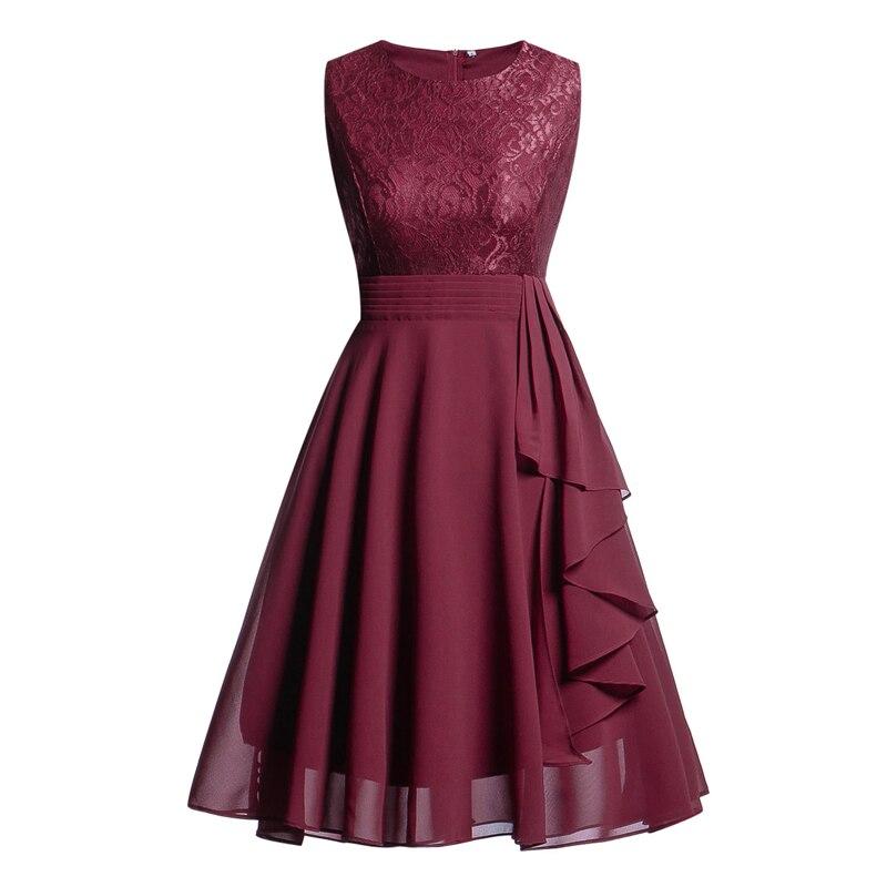 Robe Vintage Année 50 Soir Bordeaux - Louise Vintage