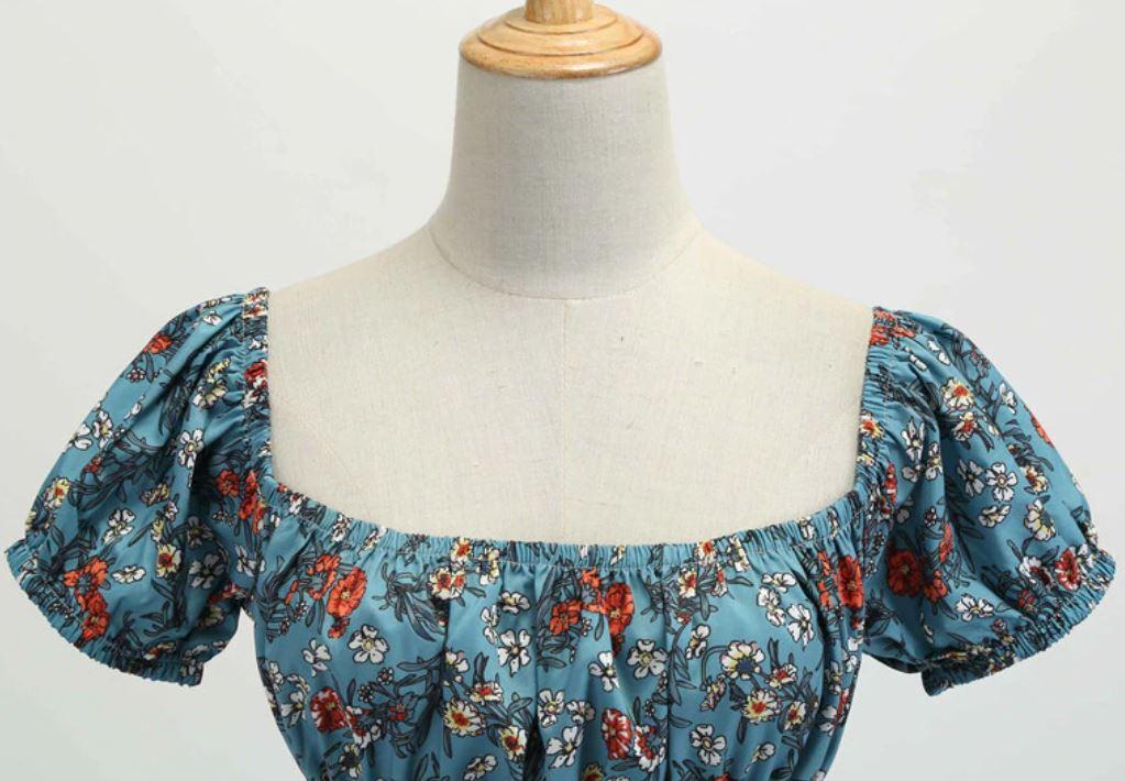 Robe Vintage Année 60 fleurette - Louise Vintage