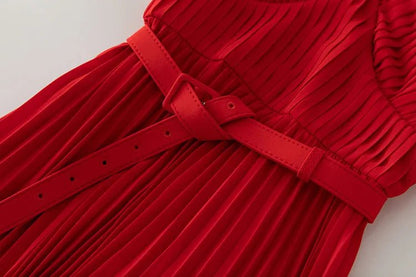 Robe Vintage Années 40 Rouge Soirée - Louise Vintage