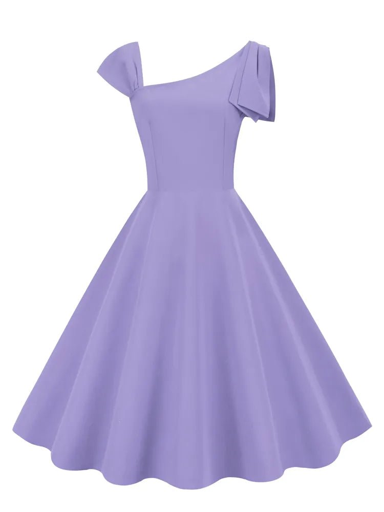 Robe Vintage Années 50 Violet - Louise Vintage
