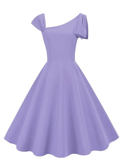 Robe Vintage Années 50 Violet - Louise Vintage