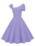 Robe Vintage Années 50 Violet - Louise Vintage