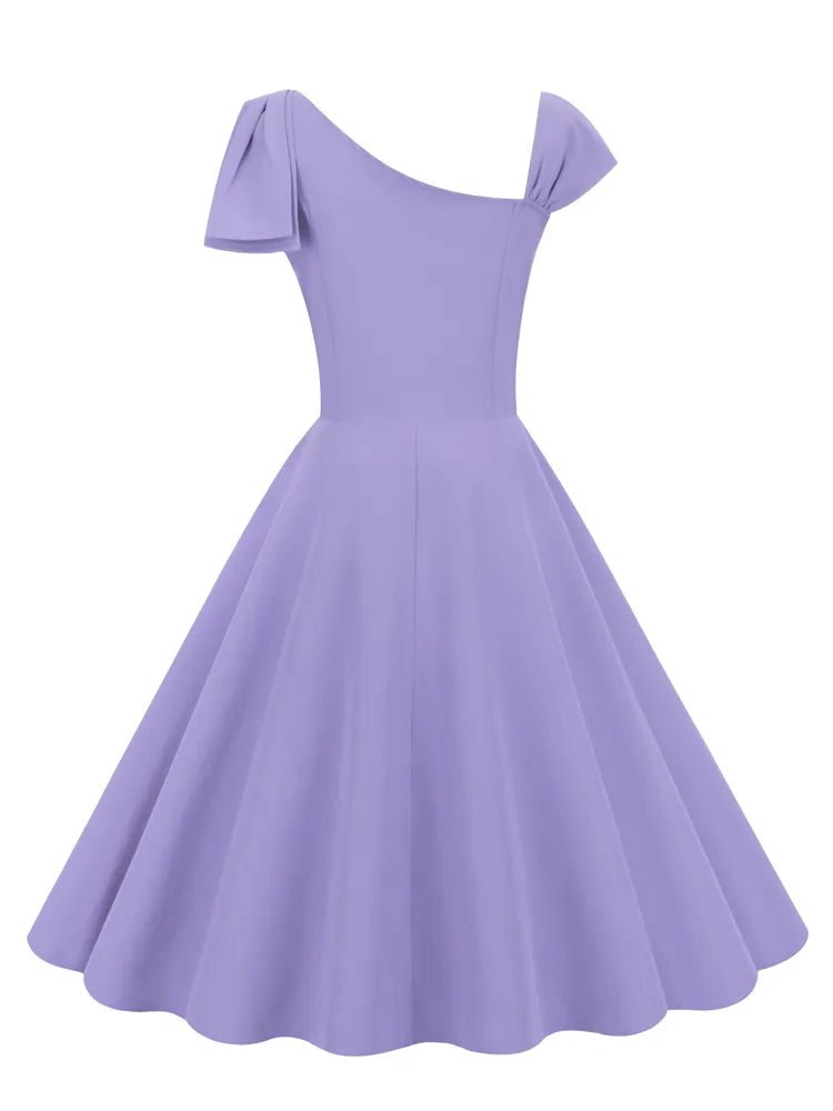 Robe Vintage Années 50 Violet - Louise Vintage