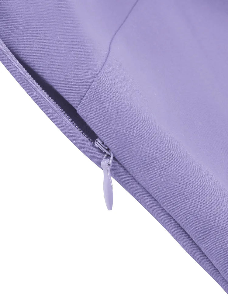Robe Vintage Années 50 Violet - Louise Vintage
