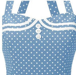 Robe Vintage Boogie Woogie Bleu - Louise Vintage