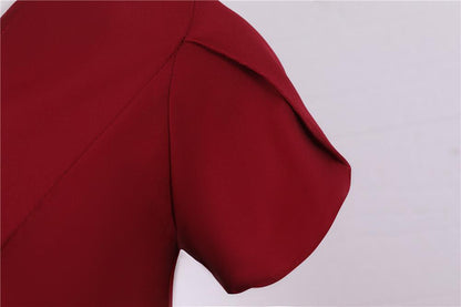 Robe Vintage Boutons Bordeaux - Louise Vintage