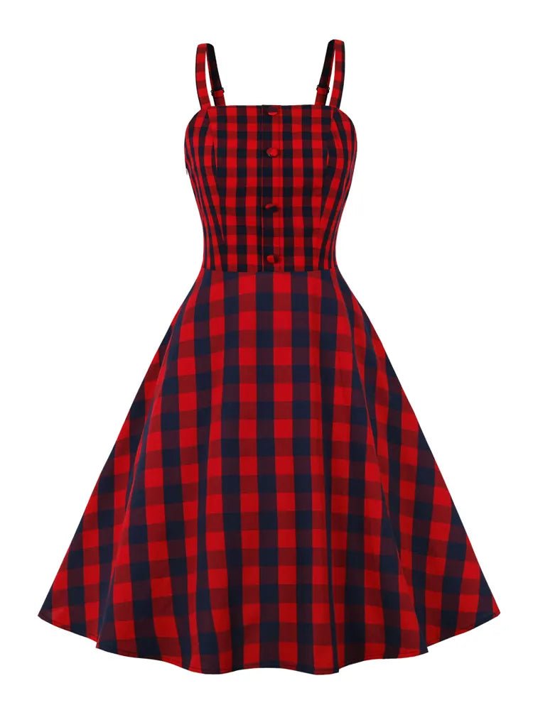 Robe vintage 2025 carreaux