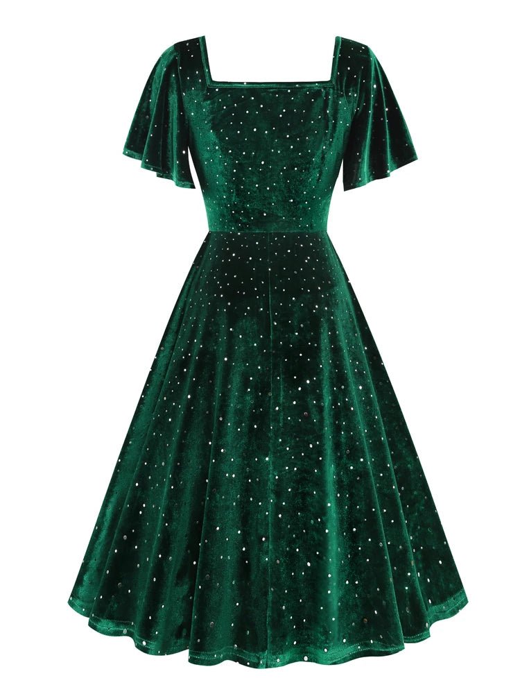 Robe Vintage Ceremonie Vert Louise Vintage