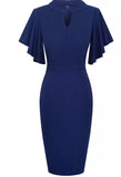 Robe Vintage Crayon Chic Marine - Louise Vintage