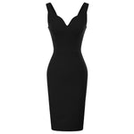 Robe Vintage Crayon Noir - Louise Vintage