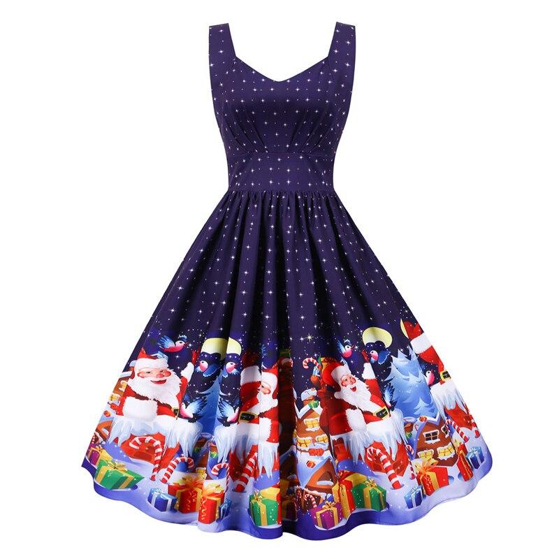 Robe Vintage de Noel Marine - Louise Vintage
