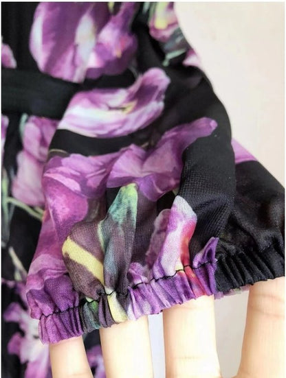 Robe Vintage de Qualité Violet - Louise Vintage