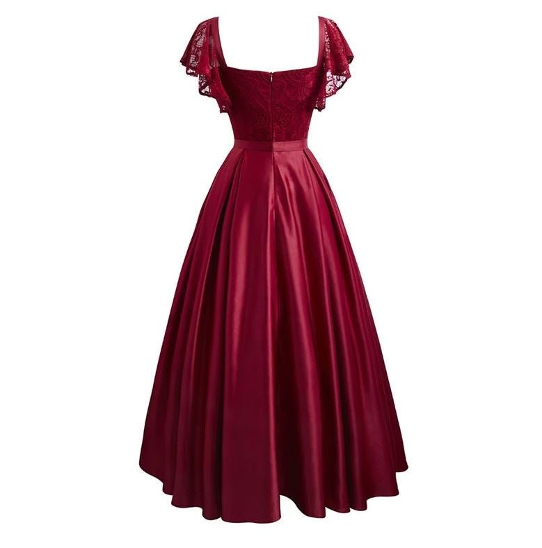 Robe Vintage de Soirée Rouge - Louise Vintage