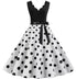 Robe Vintage Femme Pas Cher Noire et Blanche - Louise Vintage