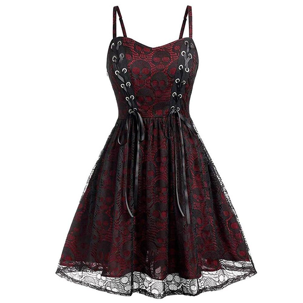 Robe Vintage Gothique Bordeaux - Louise Vintage