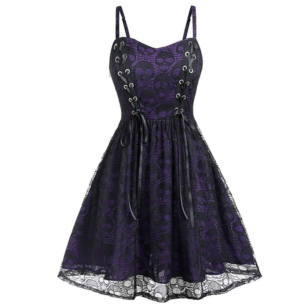 Robe Vintage Gothique Violet - Louise Vintage