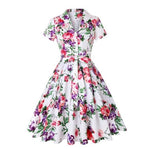 Robe Vintage Grande Taille Cerises Noir - Louise Vintage