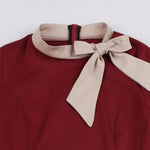 Robe Vintage Grande Taille Chic Bordeaux - Louise Vintage