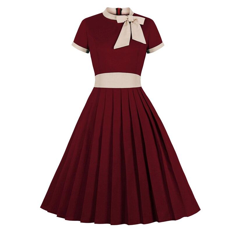 Robe Vintage Grande Taille Chic Bordeaux - Louise Vintage