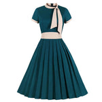 Robe Vintage Grande Taille Chic Turquoise - Louise Vintage