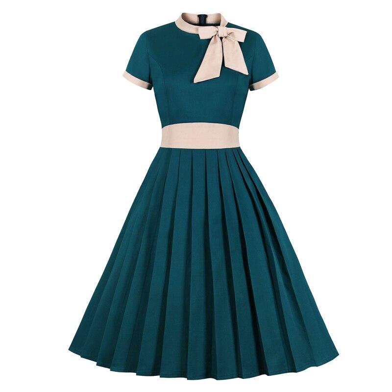 Robe Vintage Grande Taille Chic Turquoise - Louise Vintage