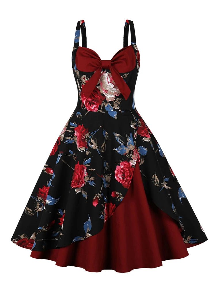 Robe Vintage Grande Taille Haute Rose - Louise Vintage