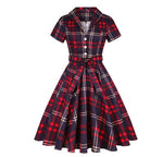 Robe Vintage Grande Taille Noeud Papillon Vert - Louise Vintage