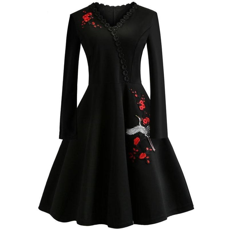 Robe Vintage Grande Taille 50s fleurs
